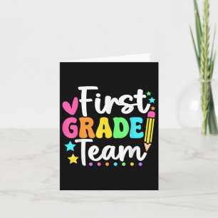 First Grade Team Back To School Teachers Students  Card