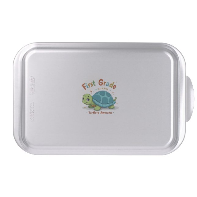 First Grade Turtle-y Awesome 1st Grade Back to Sch Cake Pan (Front)