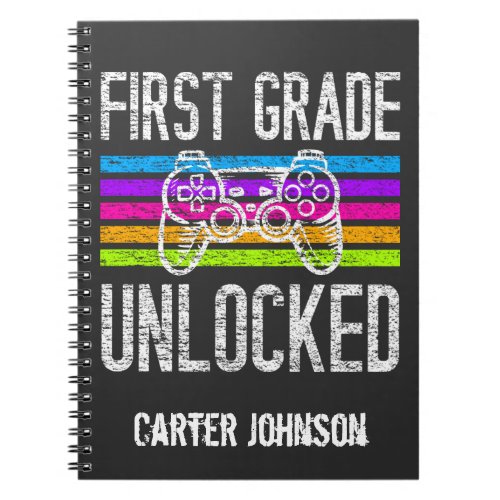 First Grade Unlocked Back to School Personalized N Notebook