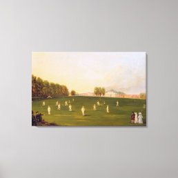 First Grand Match of cricket played by members of Canvas Print