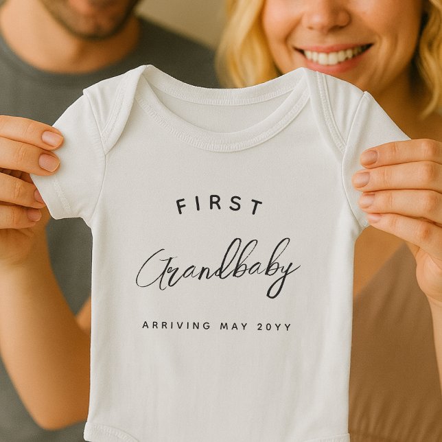 First Grandbaby Grandchild Grandson Granddaughter Baby Bodysuit (Creator Uploaded)