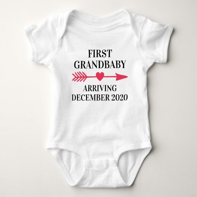 First Grandbaby with Boho Arrow Baby Bodysuit (Front)