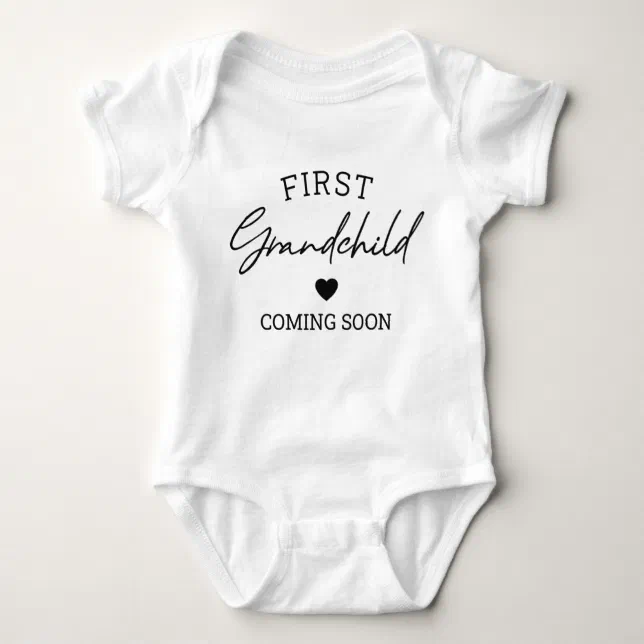 First Grandchild Coming Soon Onesie /Bodysuit | Kate & Meri Gerber / 3-6 Month