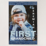 First Grandchild Photo and Name Jigsaw Puzzle<br><div class="desc">First Grandchild Photo with Name Puzzle.</div>