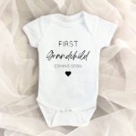 First Grandchild Pregnancy Announcement Reveal Baby Bodysuit at Zazzle