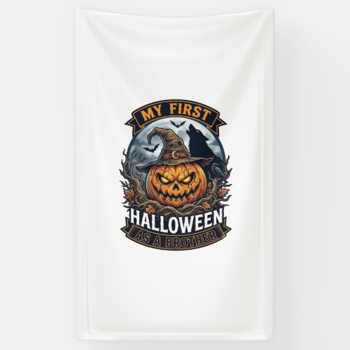 First Halloween As Brother Pumpkin Wolf Moon_1 Banner