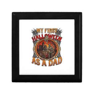 First Halloween As Dad Zombie Haunted House Gravey Gift Box