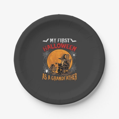 First Halloween As Grandfather Wizard Bat Moon_1 Paper Plates
