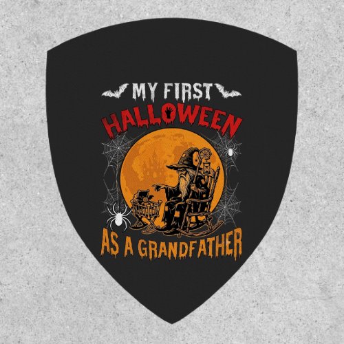 First Halloween As Grandfather Wizard Bat Moon_1 Patch