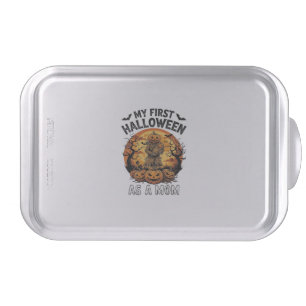 First Halloween As Mom Pumpkin Scarecrow Baby Moon Cake Pan