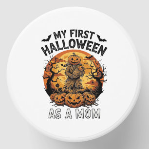 First Halloween As Mom Pumpkin Scarecrow Baby Moon Mini Candle Favors
