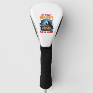 First Halloween As Mom Pumpkin Wolf Moon_1 Golf Head Cover