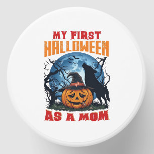 First Halloween As Mom Pumpkin Wolf Moon_1 Mini Candle Favors