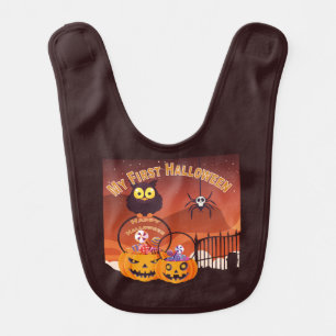 First Halloween Baby Bib
