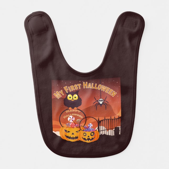 First Halloween Baby Bib (Front)