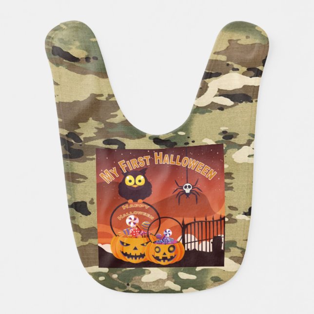 First Halloween Baby Bib (Front)