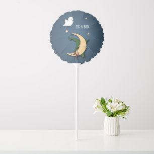 First Halloween Baby Peek A Boo Witch with Ghost Balloon