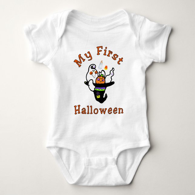First Halloween Baby T-Shirt Bodysuit (Front)