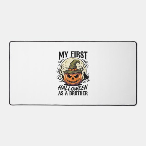 First Halloween Brother Vintage Pumpkin Moon Shirt Desk Mat