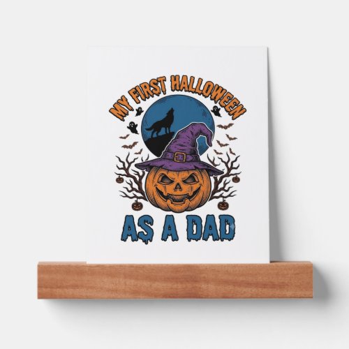 First Halloween Dad Vintage Pumpkin Wolf Shirt_1 Picture Ledge