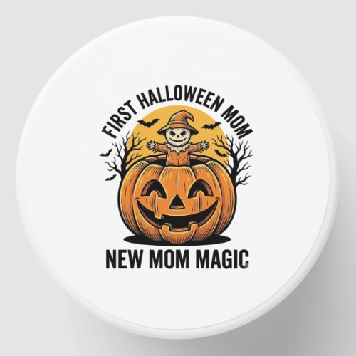 First Halloween Mom Vintage Pumpkin Bat Shirt_1 Mini Candle Favors