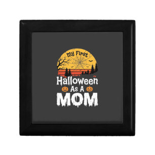 First Halloween Mom Vintage Sunset Design_1 Gift Box