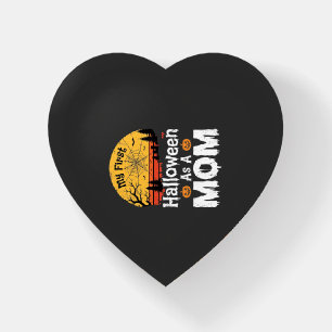 First Halloween Mom Vintage Sunset Design_1 Paperweight