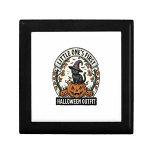 First Halloween Outfit Vintage Black Cat Pumpkin_1 Gift Box