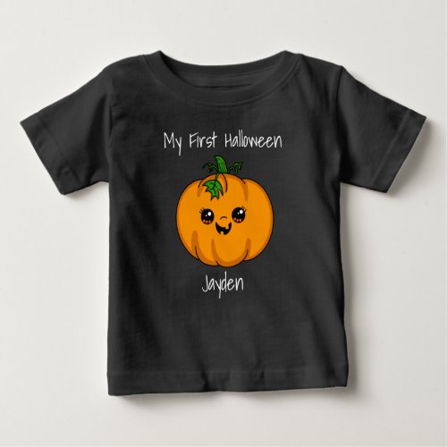 First Halloween Personalized Baby Baby T_Shirt