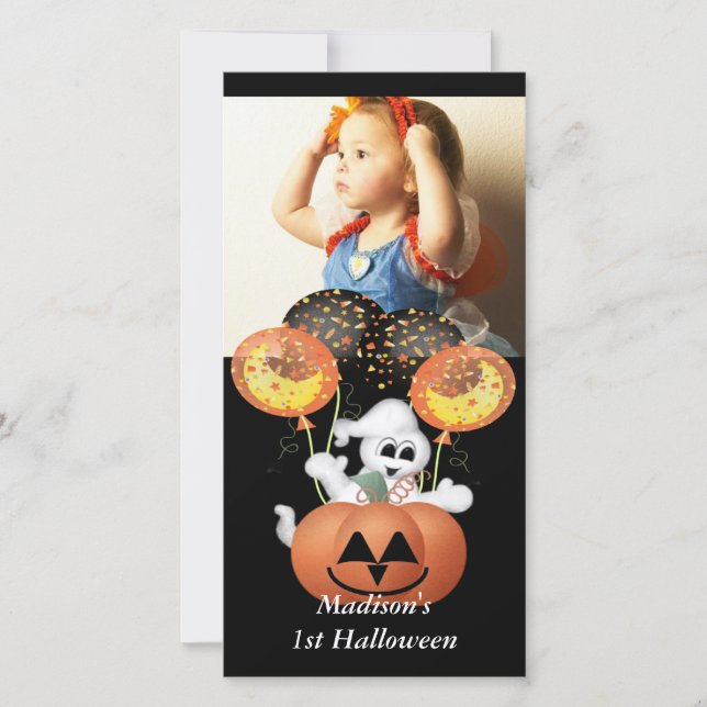 First Halloween Photo Card (Front)