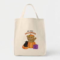 First Halloween Teddy Bear Tote Bag