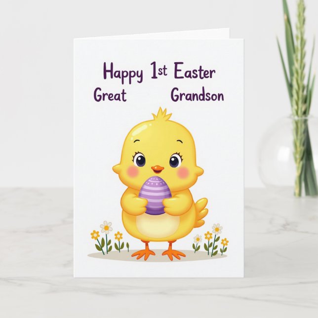 First Holiday Little Bird Card (Front)