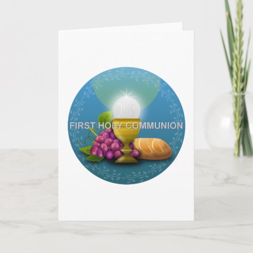 First Holy Communion _ 1 Holiday Card