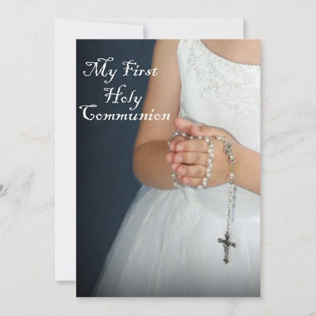 First Holy Communion 4 Invitation (Front)