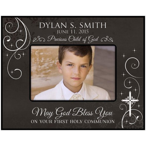 First Holy Communion 5X7 Picture Frame _ Black