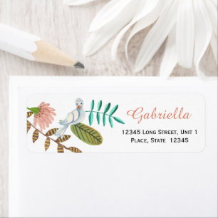 First Holy Communion Bird Return Address Labels