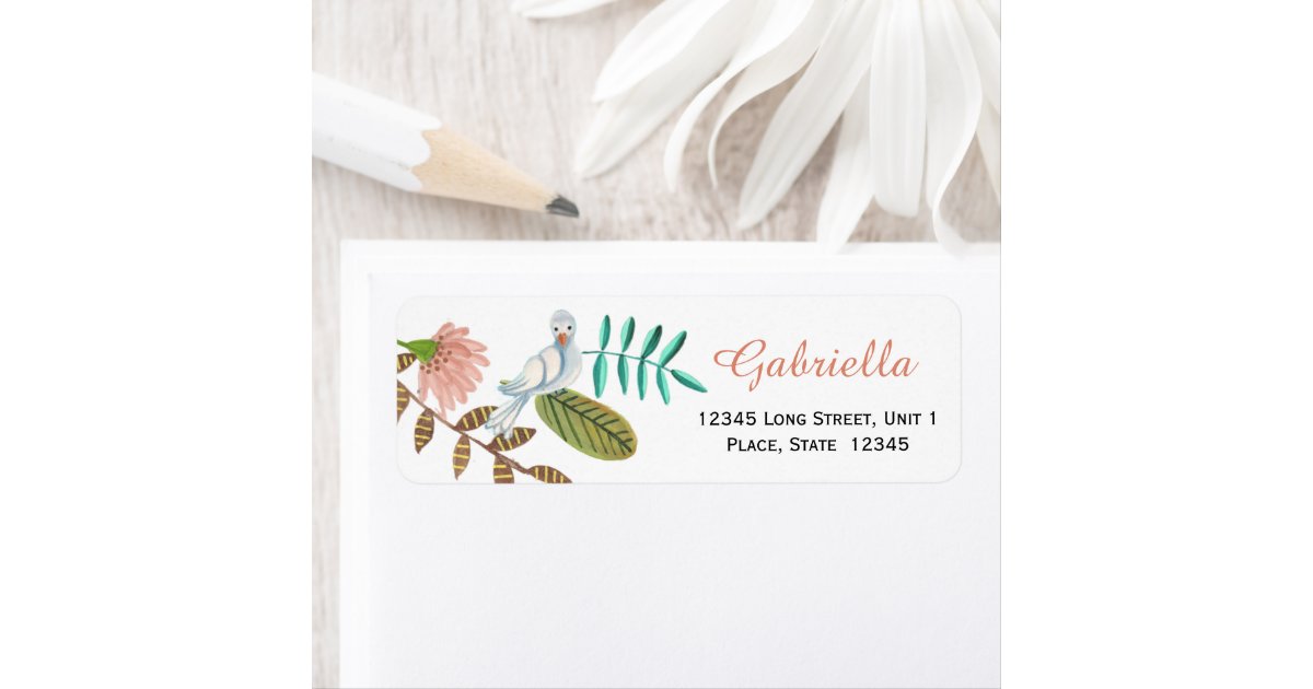 First Holy Communion Bird | Return Address Labels | Zazzle.com