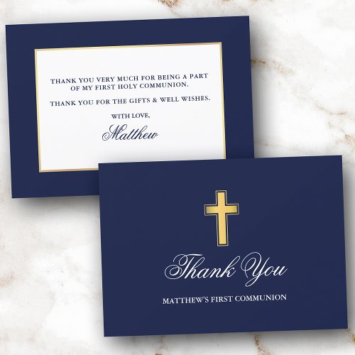 First Holy Communion Blue and Gold 