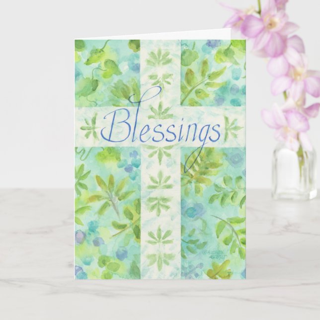 First Holy Communion Blue Cross Congratulations Card (Orchid)