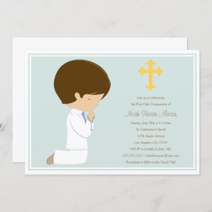 First Holy Communion - Blue Invitation