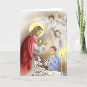 First Holy Communion boy Card