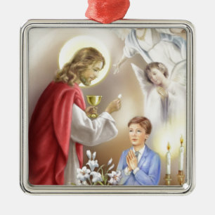 First Holy Communion boy Metal Ornament
