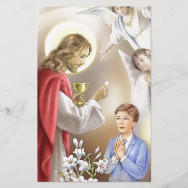First Holy Communion boy Stationery (Front)