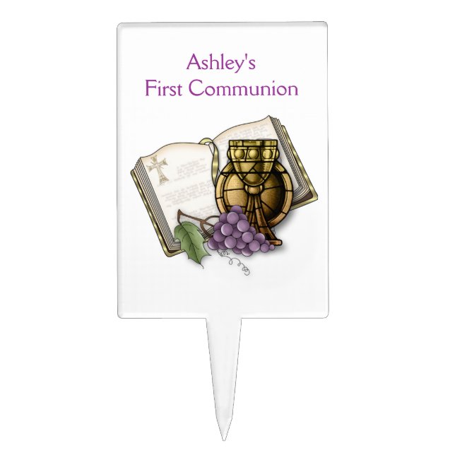 First Holy Communion Cake Topper (Front)