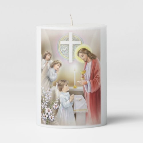First holy communion candle