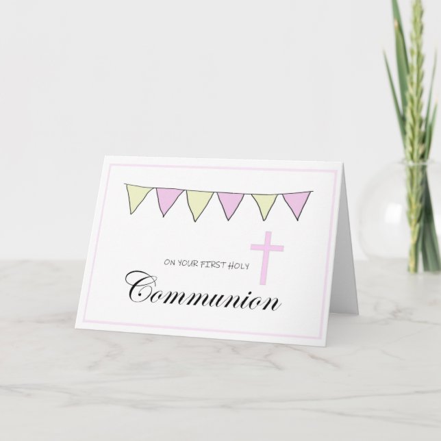 First Holy Communion Card (Front)