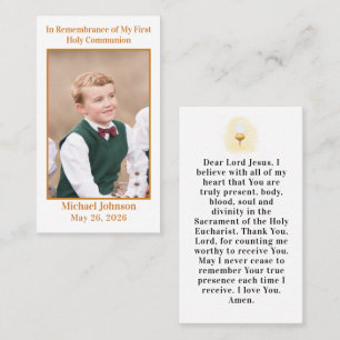First Holy Communion Card