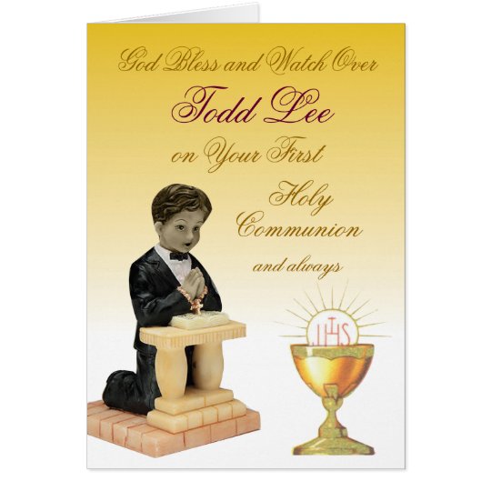 First Holy Communion Card