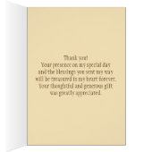 First Holy Communion Catholic Roses Thank You Cards (Inside (Right))