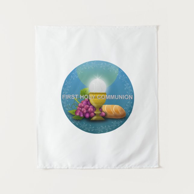 First Holy Communion Chalice and Host Tapestry (Front)